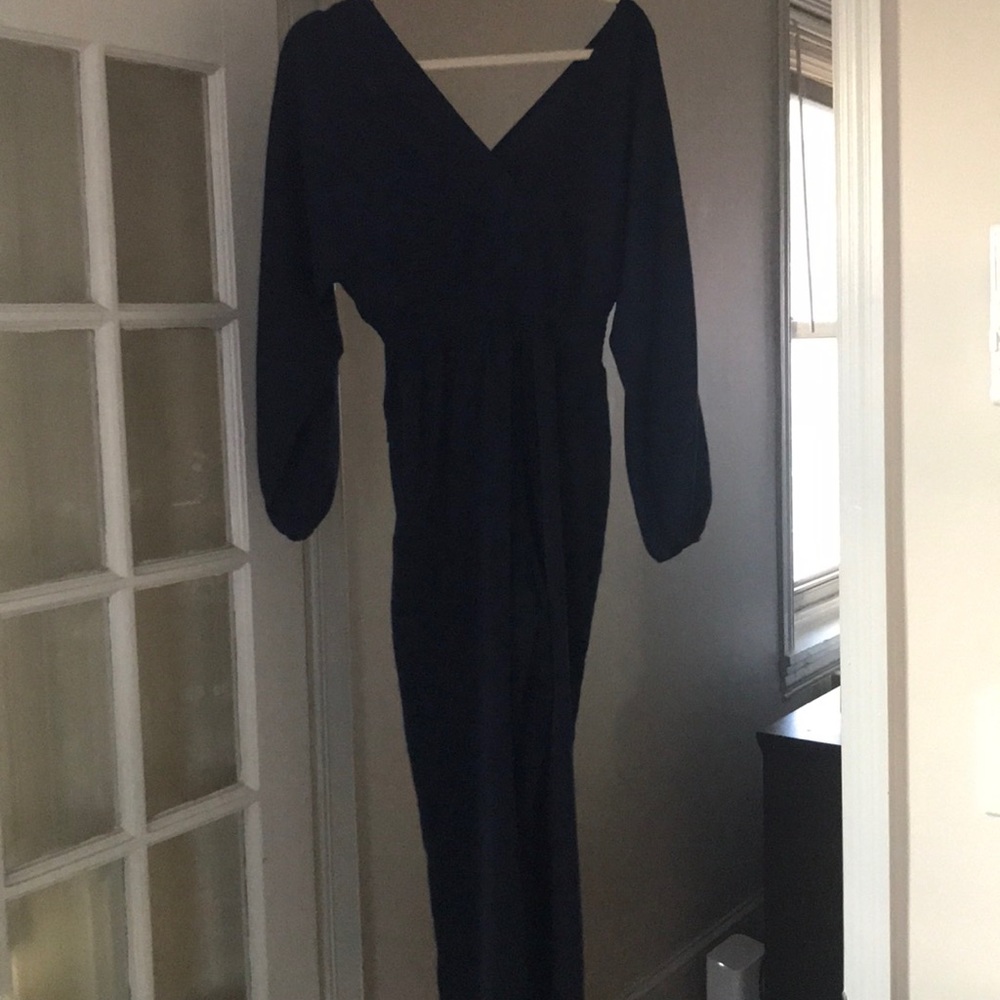 Long sleeve navy  jumpsuit
